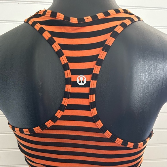 LULULEMON womens size 4 stripped racer back tank top - Picture 2 of 7